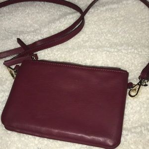 Deep red banana republic bag!
